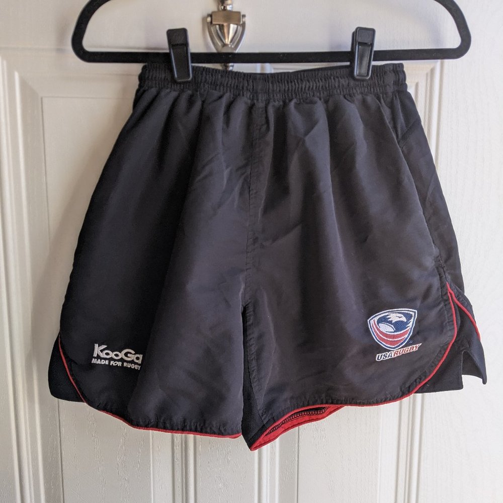 Black USA Rugby Shorts